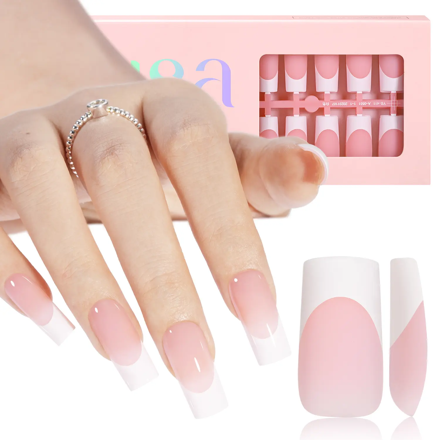 Medium Square- Sheer pink