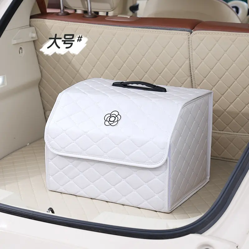 Car Trunk Storage Box, 1 Count Foldable Car Storage Box with Handle, Universal Car Interior Accessories for Women & Girls Car Trunk Storage Box, 1 Count Foldable Car Storage Box with Handle, Universal Car Interior Accessories for Women & Girls
