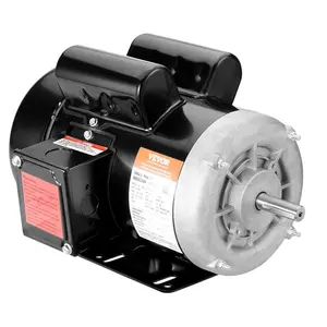 fathersdaygift VEVOR 1.5HP Electric Motor 3450 rpm, AC 115V/230V, 56 Frame, Air Compressor Motor Single Phase, 5/8 Keyed Shaft, CW/CCW Rotation for Agricultural Machinery and General Equipment