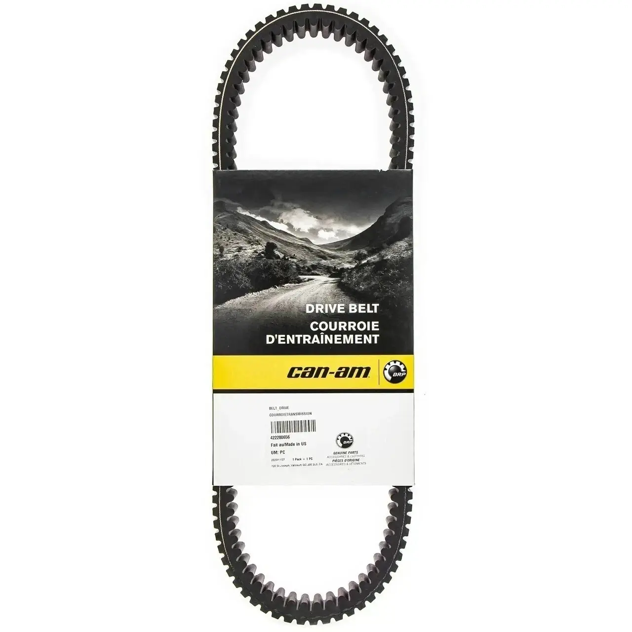 Can-Am Maverick 100% PBO Performance Drive Belt 422280652-High Tensile Strength Polymer Fiber for UTV Transmission