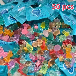 50 Night Light Mini Resin Animal Statues - Vivid Luminous Decorations, Perfect for Bonsai, Dollhouses, Aquariums, Party Gifts, and Small Dolls,  Shaped, Fish Tank