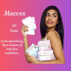 MAEVES Maeves Full Cycle Bundle 30ct Regular Super Overnight Pads All 3 Sizes Organic Moisture Sensitive High Absorbency Chemical Free Ultra Thin Feminine Hygiene Products Period Synthetic 4x7x3 Hypoallergenic Fluff Pulp Technology