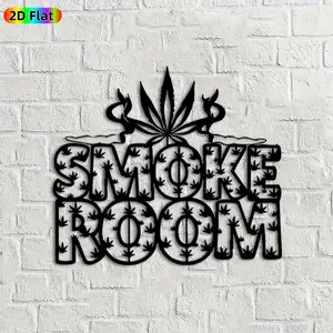 1pc Cannabis Leaf Metal Wall Art, Statue Mural, Wall Decoration, Ideal Gift for Halloween, 420 Celebration, Cannabis Culture Enthusiasts, Powder-Coated Metal Wall Decor Wall Sculptures, Perfect for Man Cave Wall & Patio Fence, Weed Themed Decor