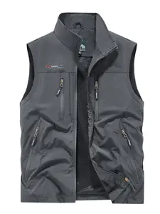 Men's Multi-Pocket Adventure Vest Gilet, Ideal for Work, Fishing, Hunting, Hiking, Outdoor Workwear, Travel Use, Versatile Pockets