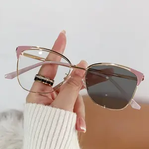 2026 New Arrival Unisex Retro Y2K Anti-Blue Light Glasses – Color-Changing Lightweight Frame for Office & Study, TikTokShopBlackFriday Summer