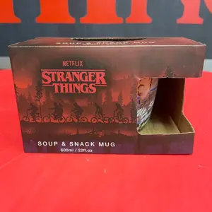 Stranger Things Hopper/Steve soup and snack mug