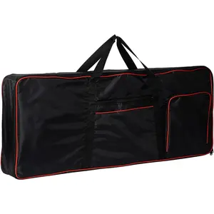 61 Key Keyboard Gig Bag Case, Portable Keyboard Piano Bag with Water-Resistant 600D Oxford Fabric and Protective 10mm  Padding for Travel and Storage