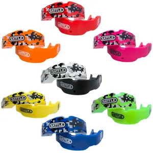 Battle Sports Youth Camo Mouthguard 2-Pack with Straps
