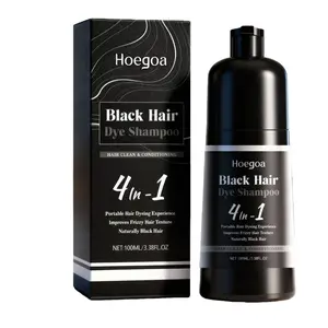 4-in-1 Hair Dye Shampoo for Haircare - Gentle, Moisturizing, Conditioning, Smooth Formula with Refreshing Texture to Boost Natural Fluffiness and Maintain Hair Luster