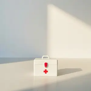 Miniature medical box with accessories