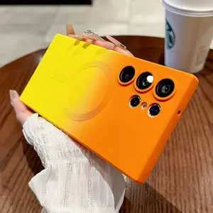 Matte Magnetic Soft Cases for Samsung A14 A15 A16 A17 A34 A35 A36 A55 A56 S25 Edge S24 FE S23 Ultra S22 S21 Plus