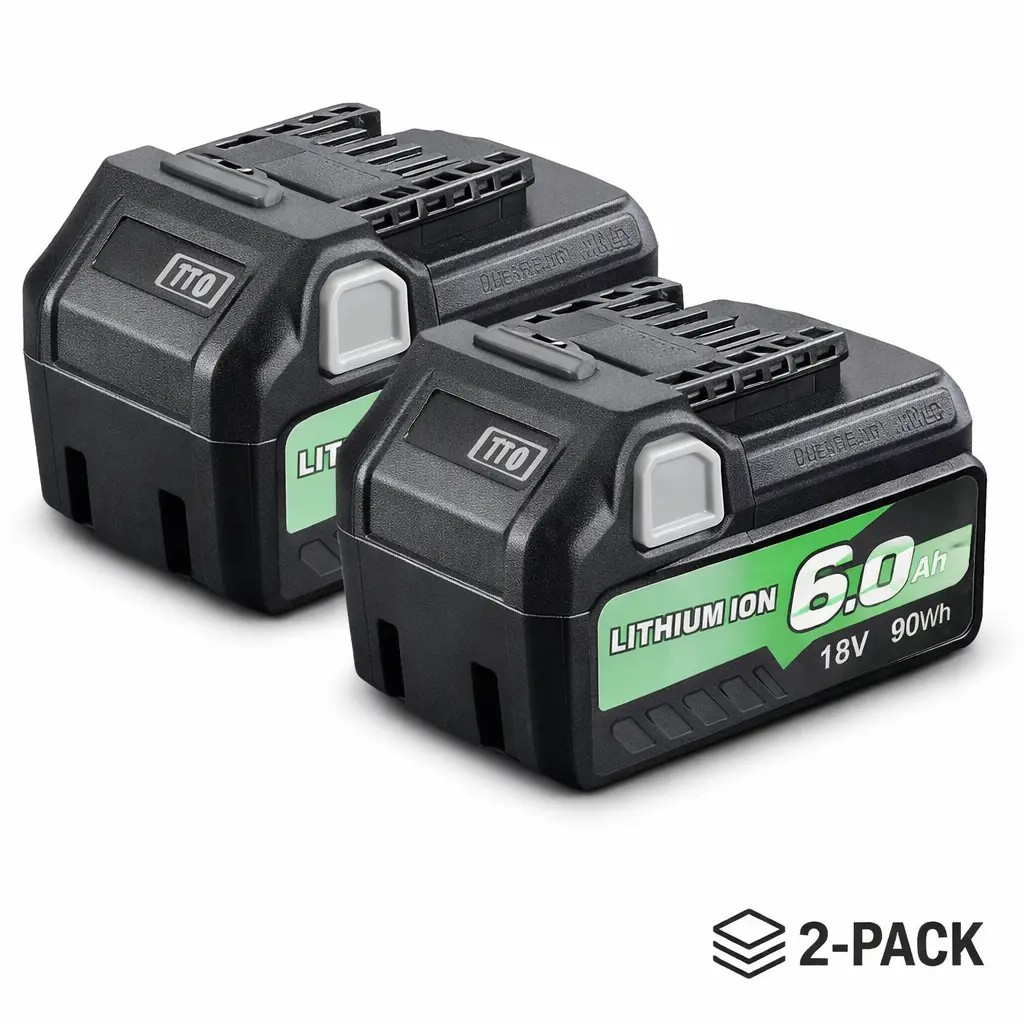 2Pack 6.0Ah BSL36B18 18V/36V Replacement for Metabo Battery, Compatible with Metabo 18V Battery BSL36A18, BSL36B18, 371751M, 372121M Cordless Power Tool