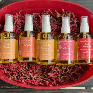 Body Gloss Oils 1oz 2oz 4oz Moisture Safflower Apricot Kernel Coconut Jojoba Olive Fragrance Moisturizer Cosmetic Glow sample packs Moisturizing