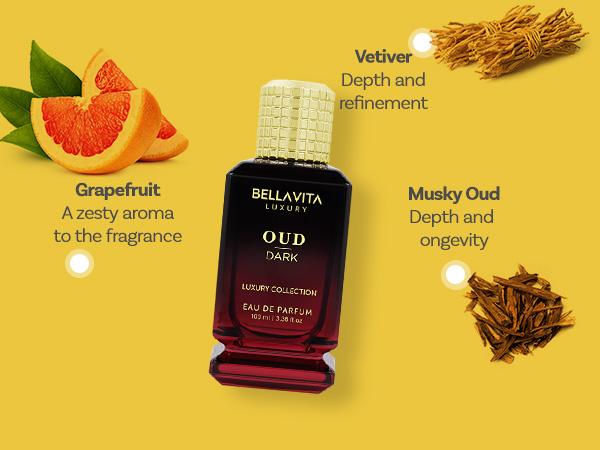 Golden Oud Affair by BellaVita Luxury | Perfume Combo Gift Set | 3×100 ml | Oud Dark, Honey Oud & Oud Gold | Long Lasting Eau De Parfum | Vegan & Cruelty Free