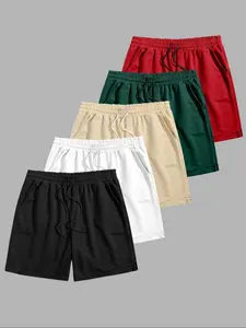 Men's Solid Color Drawstring Waist Gym Shorts, Quick Drying Breathable Shorts, Casual Comfy Shorts for Summer, Men's Bottoms for Gym Workout Running