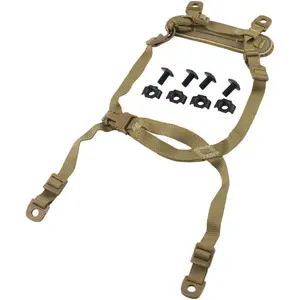 4 Points Helmet Accessory Retention System Chin Strap with Bolts and Screws for Fast Tactical MICH IBH Helmet