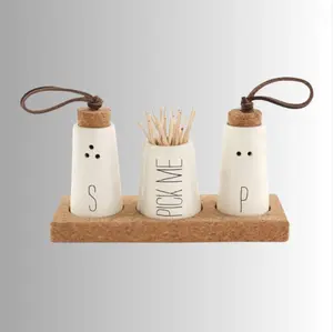 Salt, Pepper & Toothpick Set