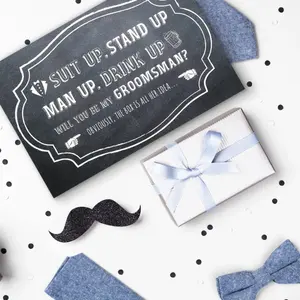 Chalkboard Groomsman Box Set