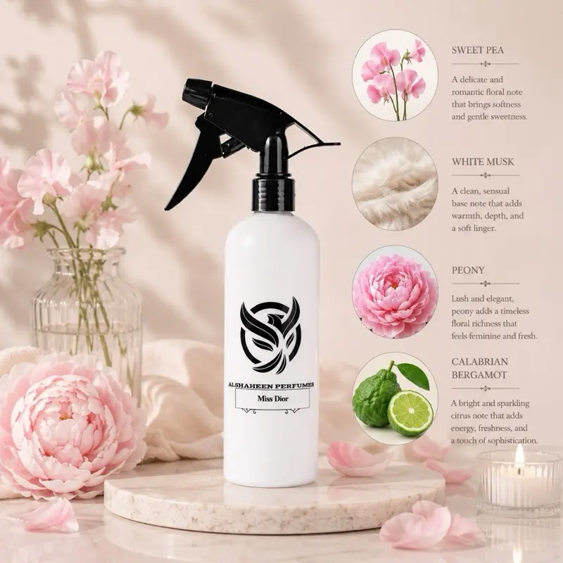 Luxury Scented Home Fragrance Air Freshener Spray Bottle, 300ML, Long-Lasting Perfumes, Premium Refreshing Aroma for Home Use