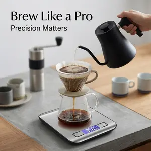 Kitchen Scale Digital 5000g Capacity, 1g Accurate Food Scale with Tare, Grams & Ounces for Baking & Portion Control
