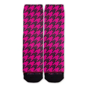 Function - Pink Houndstooth Fashion Socks