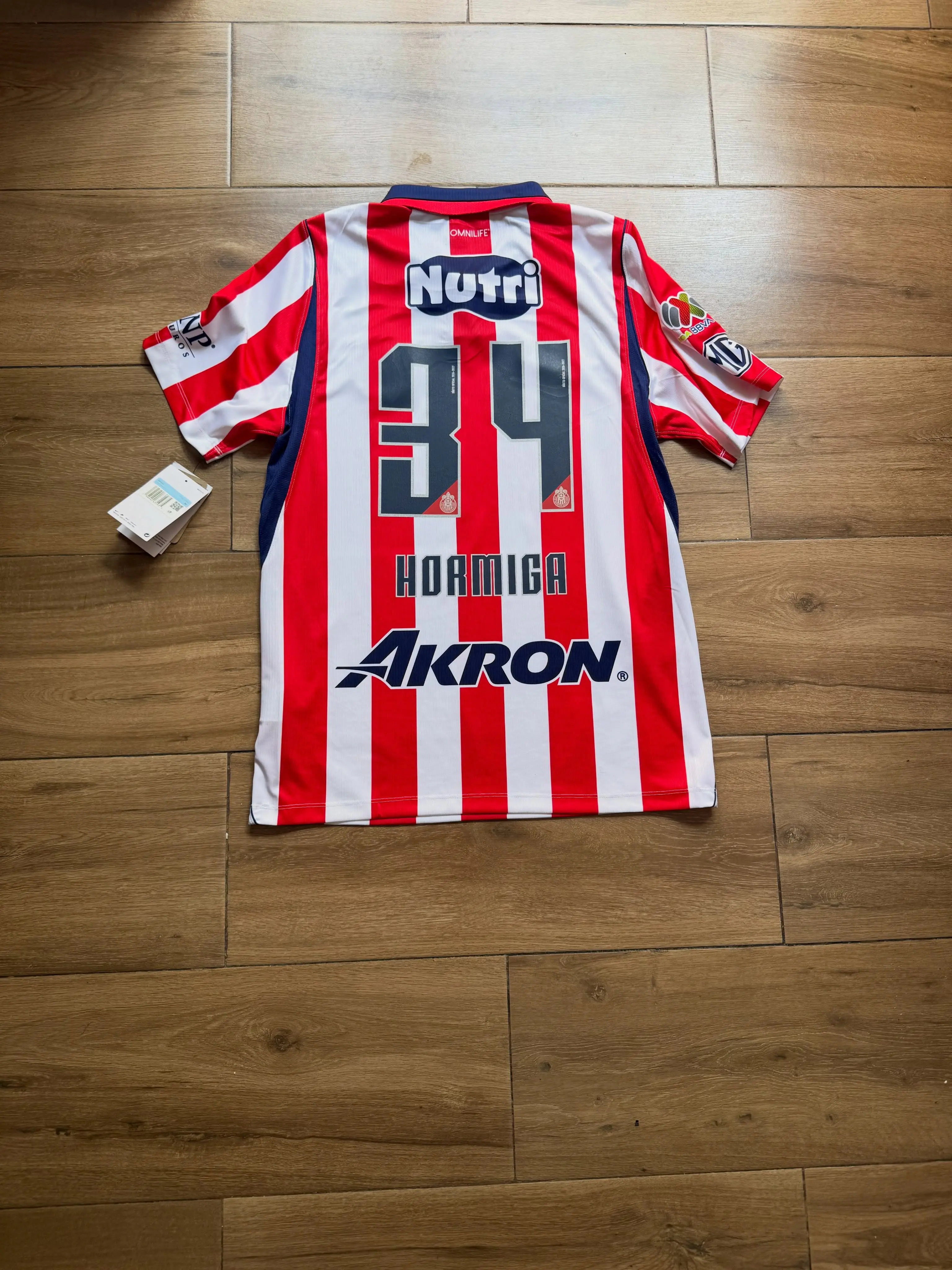 Hormiga #37 Chivas 26-27 home jersey, men's football shirt