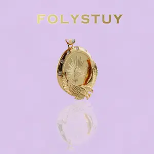 《K143》Eagle Sunburst Medallion | 1.5Inch Eagle Pendant Necklace | Bold Eagle Coin Jewelry | Timeless Eagle Accessory