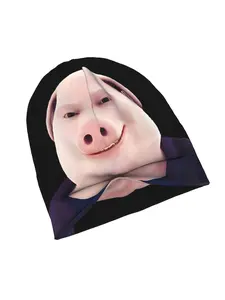 1 PC Hat John Pork Smiling Autumn Spring Caps For Men Women Skullies Ski Caps Soft Bonnet Hats Christmas Halloween