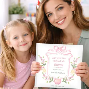 Personalized Teacher Gift Book, End of Year Teacher Gift, Custom Student to Teacher Keepsake, Thank You Teacher Book, Teacher Appreciation