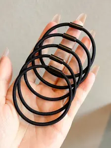100 Pack Non-Slip Elastic Hair Bands, Strong Hold Ponytail Cords, Durable Seamless Headbands, Ideal for Sports & Daily Use, Elastic Band Scrunchies