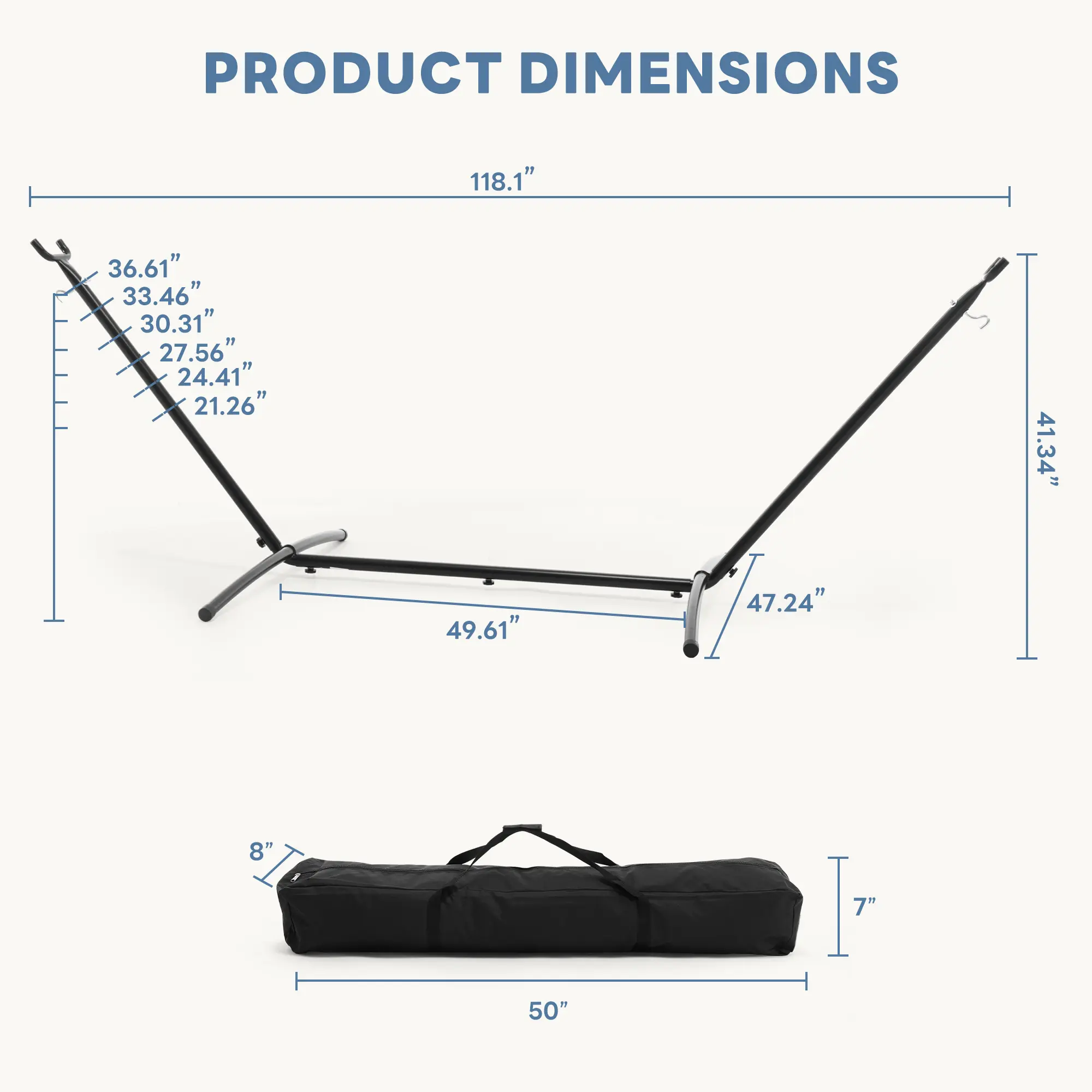 Hammock Stand-118IN