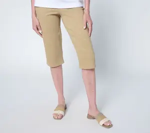 Denim & Co. Petite Color Classic Stretch Star Print Skimmer