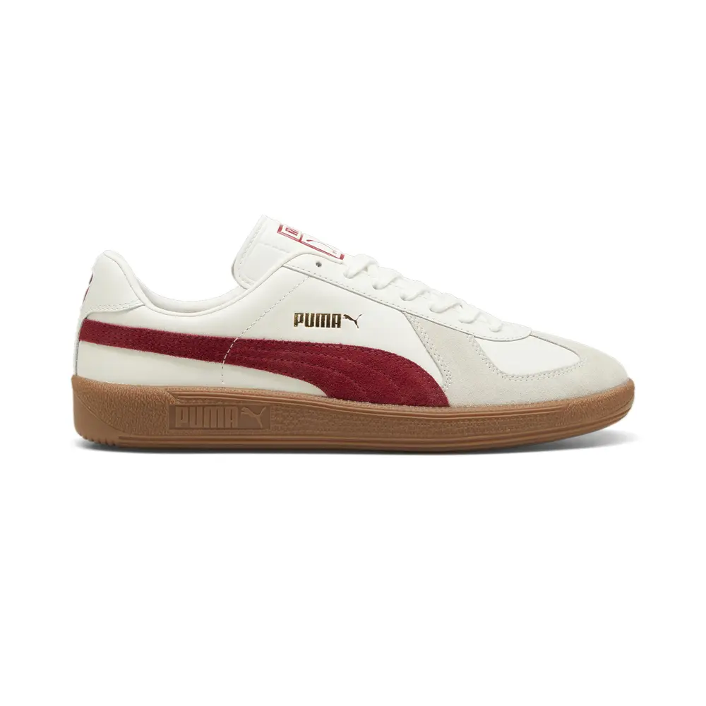 PUMA Mens Army Trainer Lace Up Sneakers Shoes Casual - Red, White