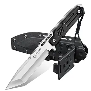 Dragon Creek Outdoor Tool with Sheath，Ideal for Camping and Hiking，Great Christmas Gift