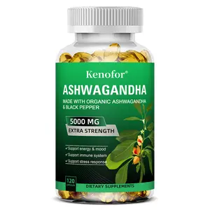 Ashwagandha Health Supplement  Supports Mood, Energy, and Immune Health — 120 Capsules