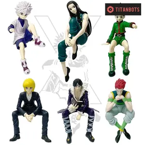Hunter x Hunter Gon Freecss Alluka Zoldyck Chrollo Lucilfer Kurapika Anime Figure Set 4.3-5.5in Collectible Model Gift