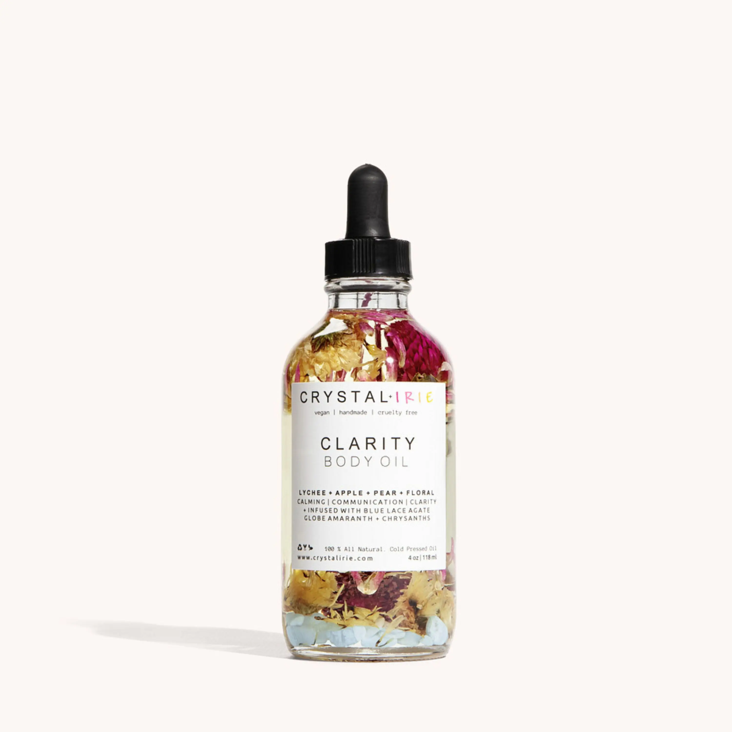 Clarity Body Oil | Crystal Infused Dry Body Oil by Crystal Irie