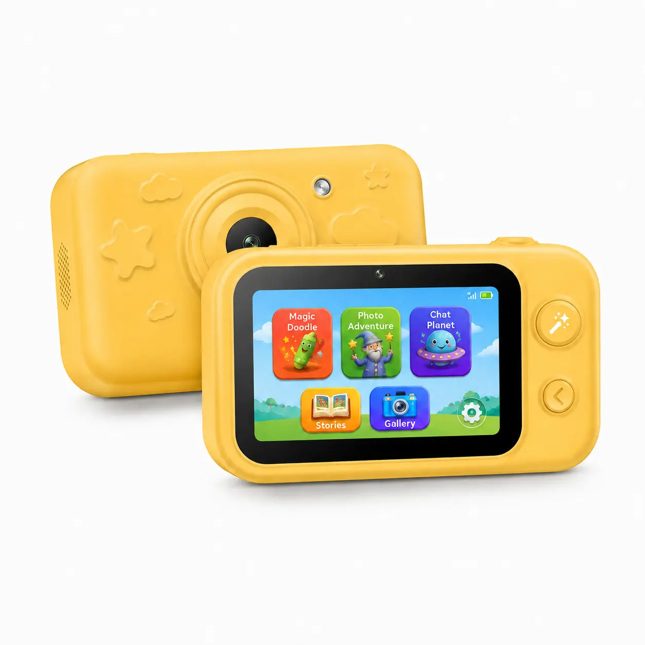 Summervibes Kids Smart Camera, 4K Touchscreen Dual Camera with Object Recognition, Magic Doodle, Travel Toy | Preschool Learning, Birthday Gift for Boys & Girls Ages 3-12
