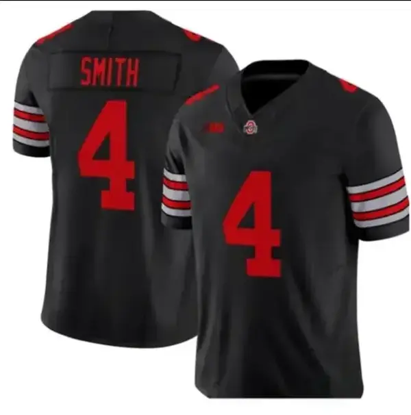 Men's JeremiahSmith #4 Ohio State Football Jersey 2026-27, Heritage Stripe Stitched Buckeyes Fan Shirt