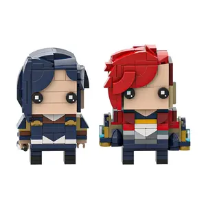 MOC Anime Arcanesed Figure Building Block Scientist Jayce Caitlyn Jinx Vi Warrior Hero Action Doll Brick Toy Gift