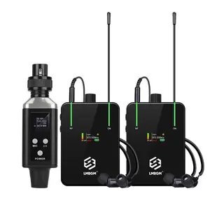 LMBGM UHF Professional Wireless In-Ear Monitors with USB Charging, 16 Frequency Options, TFT Color Screen, Suitable For Concerts, Recording Studios, Stage Plays, Outdoor Activities, Tv Programs And Other Scenes.