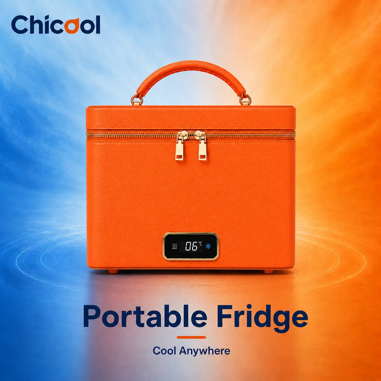 CHICOOL 5L Mini Fridge, Portable Beauty Refrigerator with Cooling and Warming, AC/DC/USB Powered for Skincare, Bedroom, Office, Car & Travel