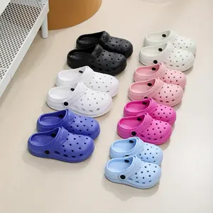 Boys and Girls Outdoor Beach Casual Soft Comfortable Clogs Fashion Solid Color EVA Sandals