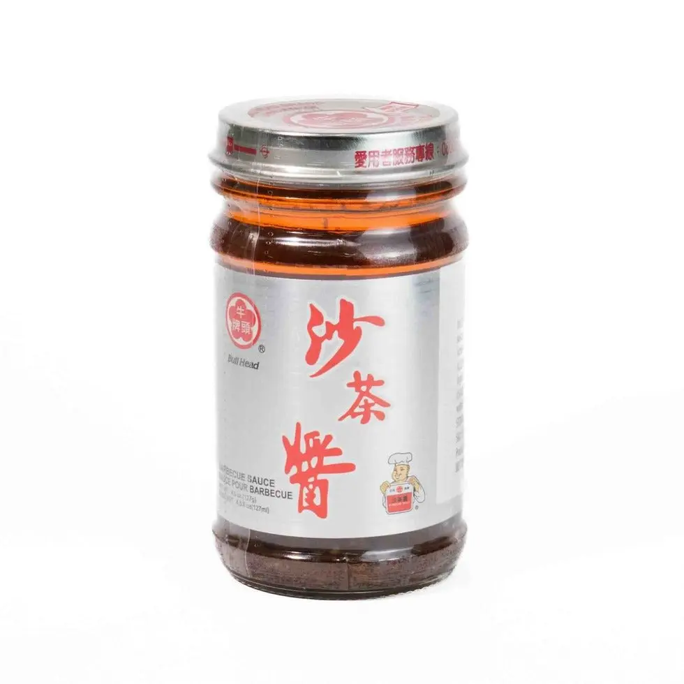 Bull Head BBQ Sauce - 127g Garlic Seasoning Hot Spice Cooking Sauce, Rich Umami-Packed Salty & Savory Versatile Dip, Black Sesame-Infused High Protein Meal Companion
