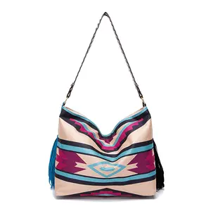 Geometric Canvas Tote Bag