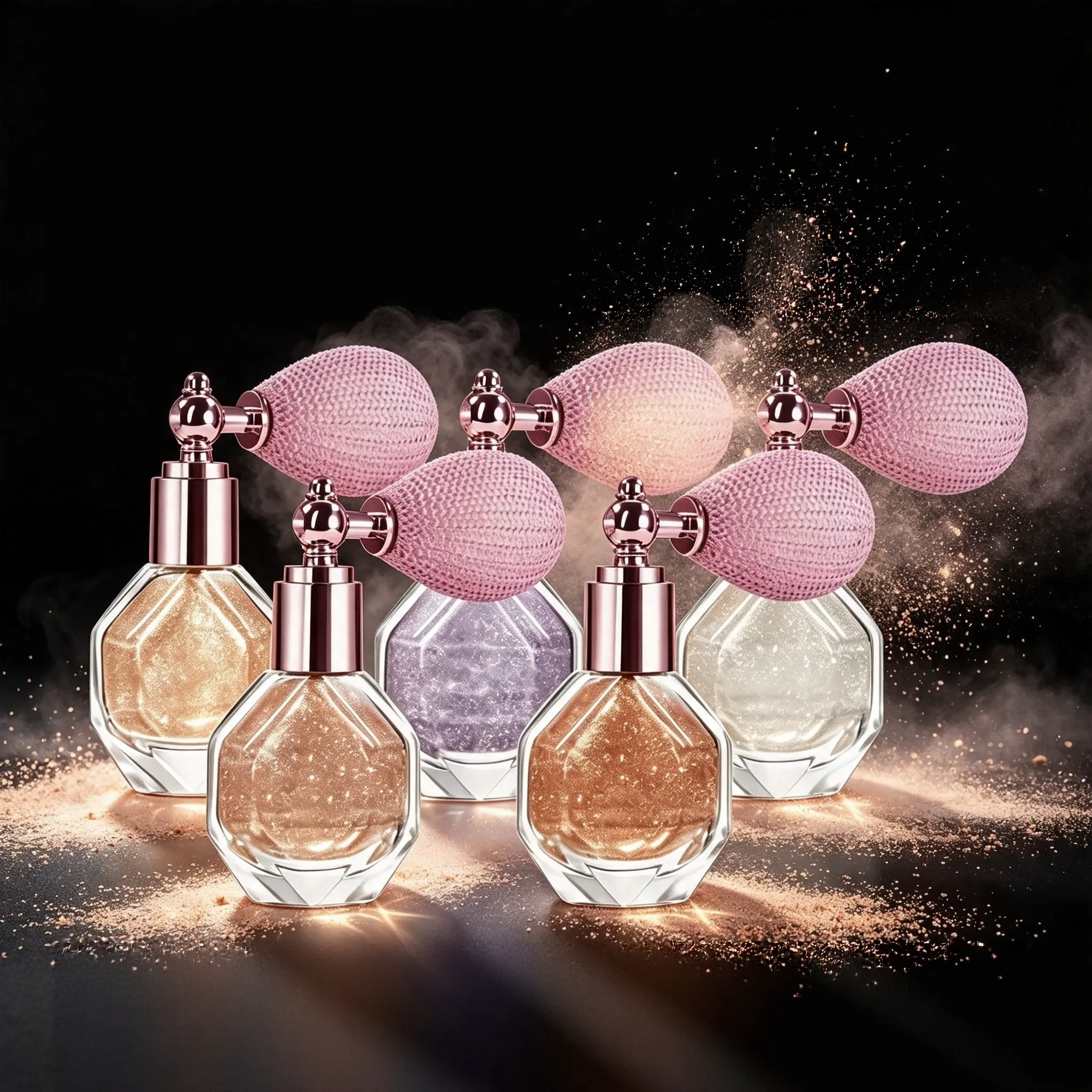 Diamond Shimmer Highlighter Powder SprayHigh Gloss Glitter Body Face Hair ClothesMakeup Highlight Powder Face ContourIlluminator