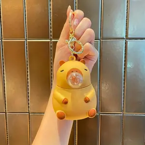 Adorable Capybara Animal Squeeze Toy | Stress Relief Silicone Gift, Perfect for Easter, Halloween, Christmas Party Gifts, Available in Bright Pink and Light Brown