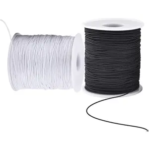 Elastic Cord for Bracelets, 2 Rolls 1 mm 330 Feet Sturdy Bracelet String, Stretchy Elastic String for Jewelry Making, Necklaces, Beading