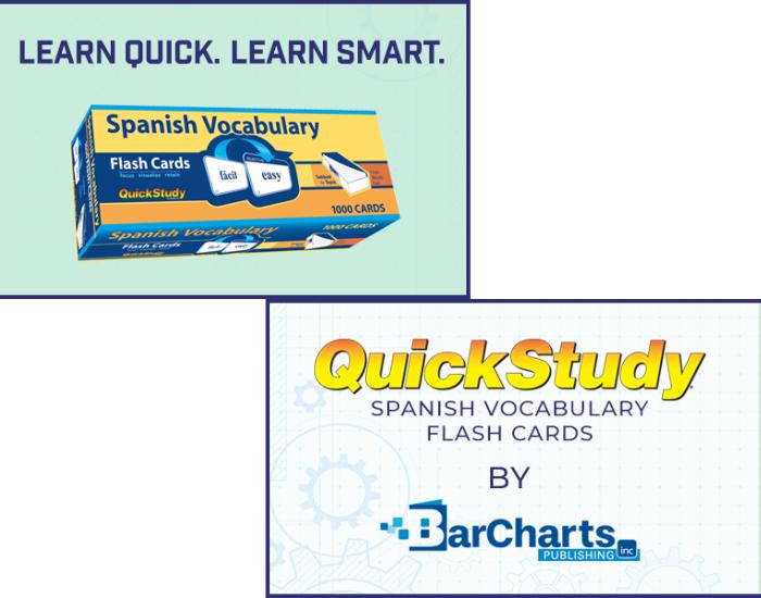 Spanish Vocabulary 1000 Flash Cards: a Quickstudy Reference Tool