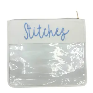 Large "Stitches" Needlepoint Project Bag